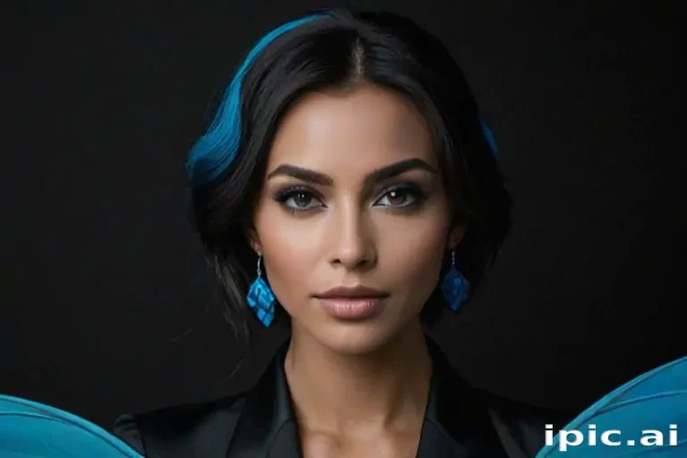 black background with blue