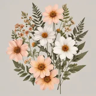 pressed flower png