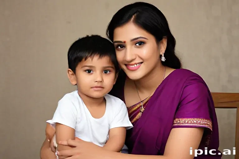 indian mom and son
