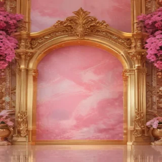 background pink and gold