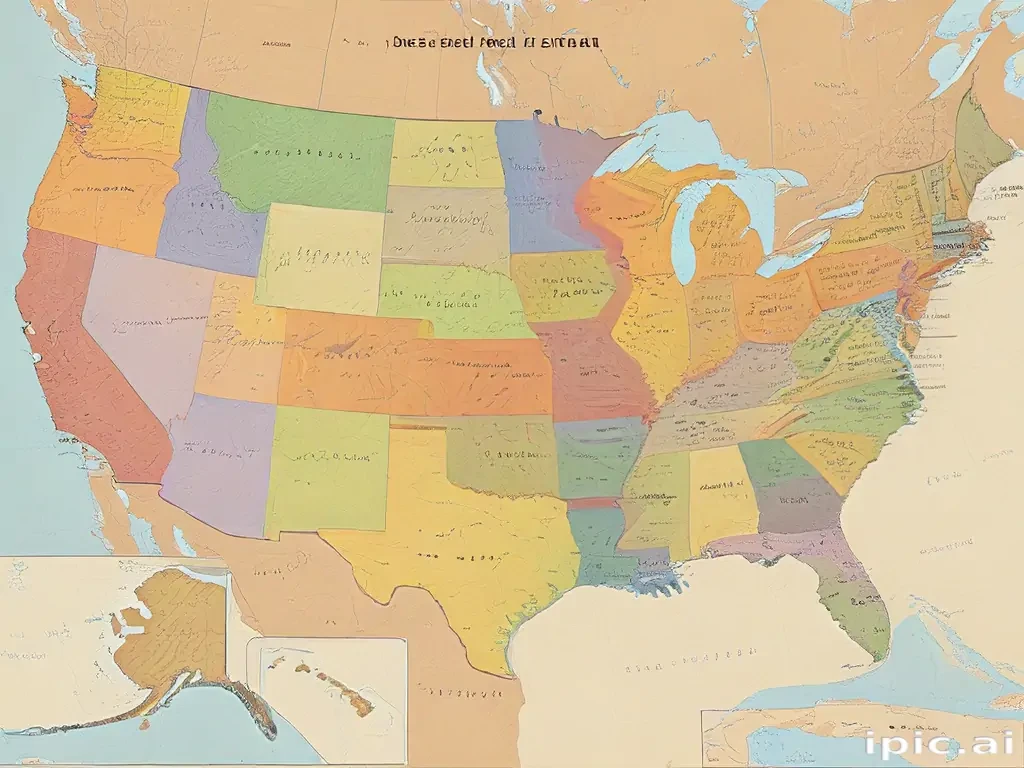 map united states