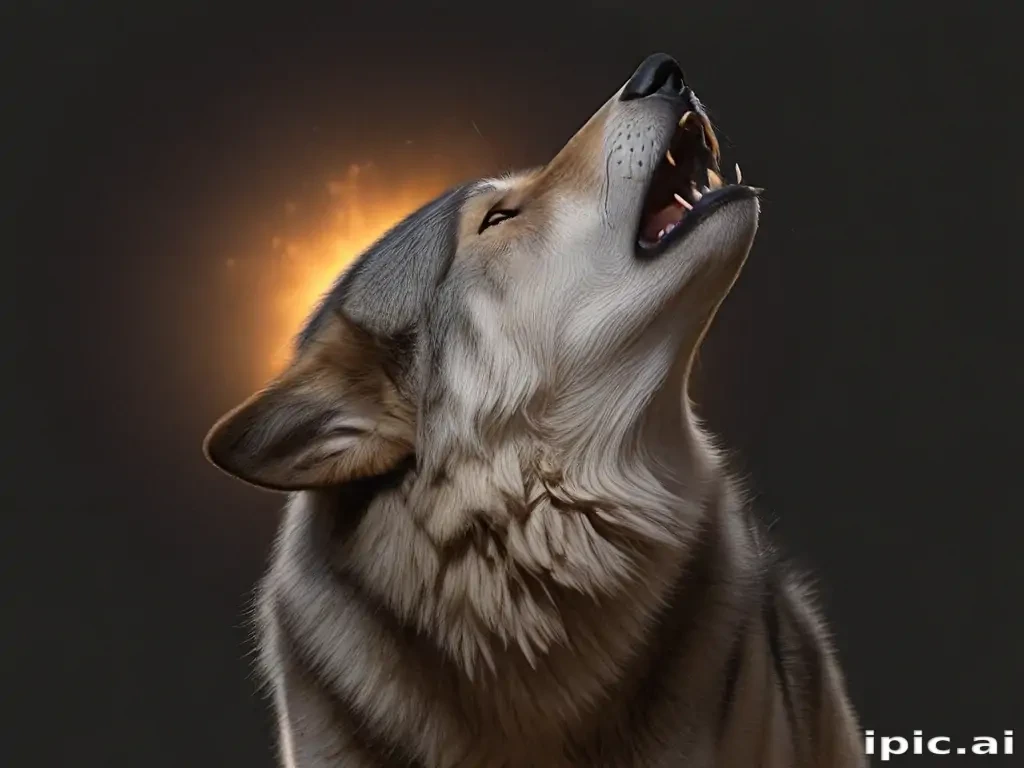 wolf howl png