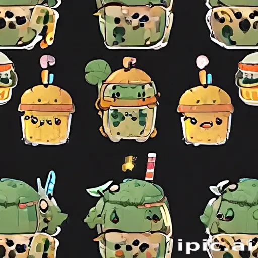 aesthetic cute boba wallpaper