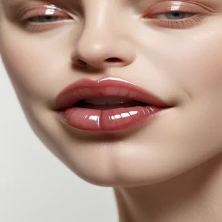 transparent lips