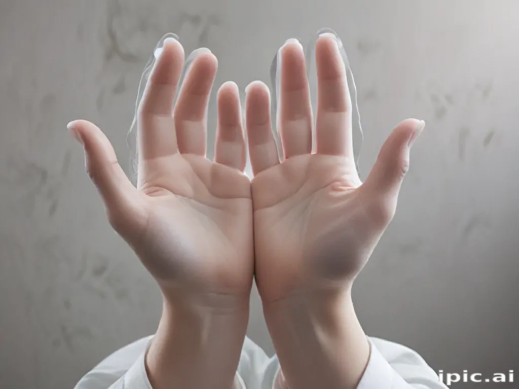 transparent prayer hands