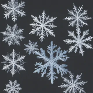 transparent snowflakes