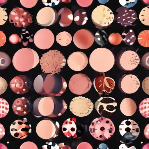 Circularmostly Black Pattern Colorful Collection of Various Circular Patterns on a Black Background