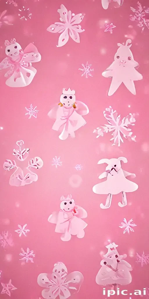 cute pink christmas wallpaper