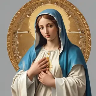 virgin mary clip art