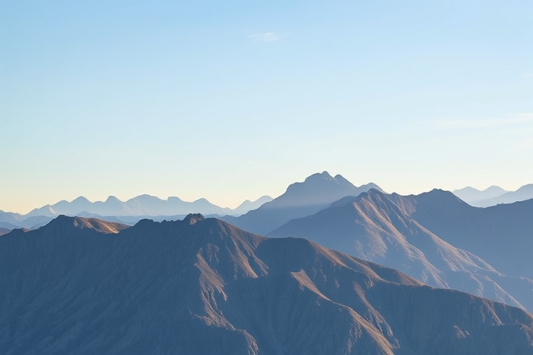 Generate a high-quality digital image of a serene landscape featuring mountains and a clear sky, shot with a Canon EOS R5 at f/8, ISO 100, 1/200s, using a wide-angle lens in HDR style for enhanced detail and vibrant colors.