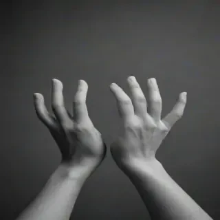 hands reaching