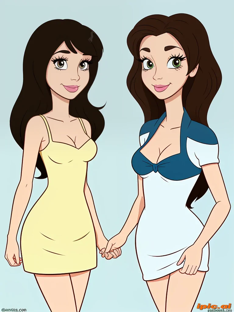 brunette cartoon characters