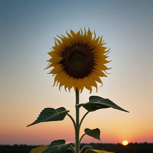 sunflower outline