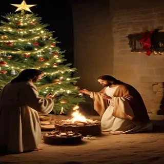 jesus at christmas images