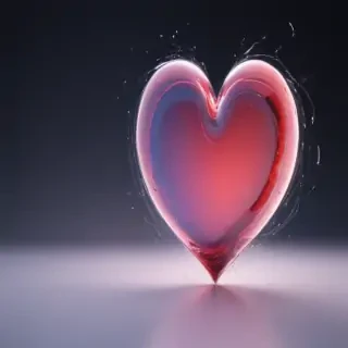 blurry heart wallpaper