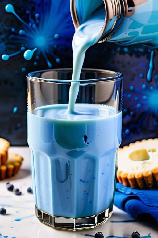 how to make blue milk