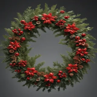 christmas wreath transparent