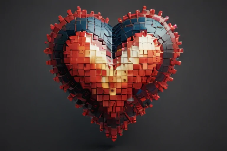 pixelated heart png