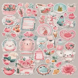 scrapbook stickers png