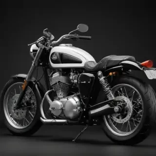 motorcycle clipart black and white