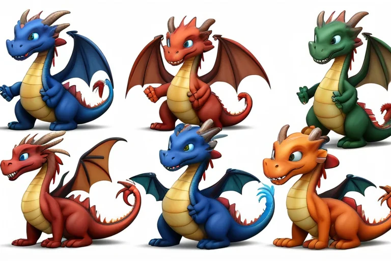 cartoon dragons