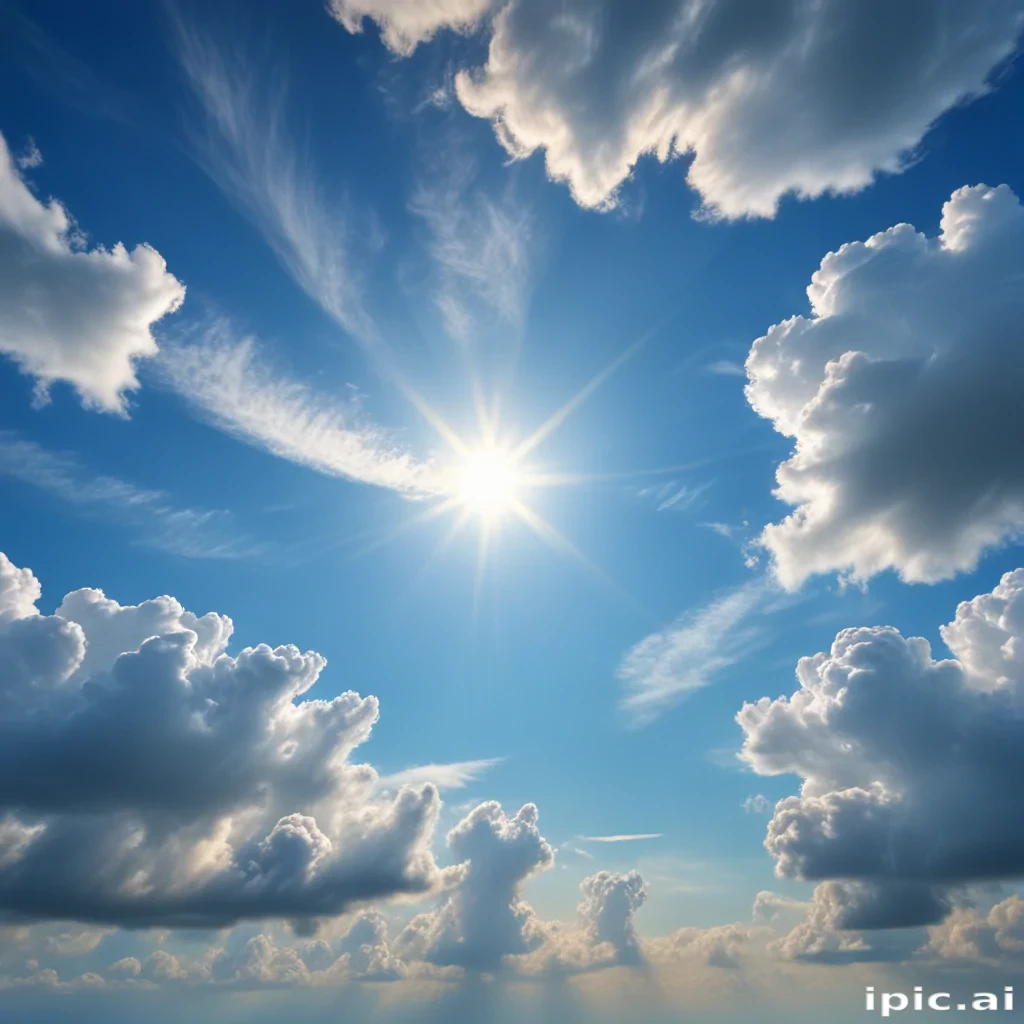 sky blue background