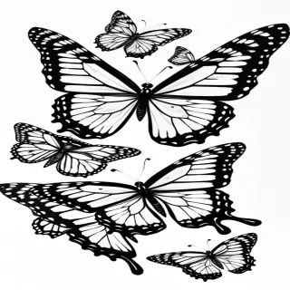 butterfly drawign