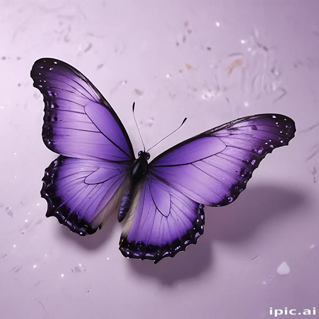 aesthetic purple butterfly