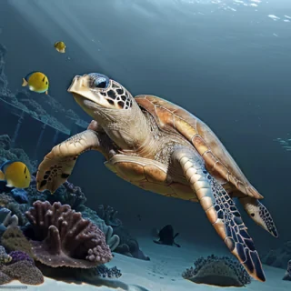 sea turtle background desktop