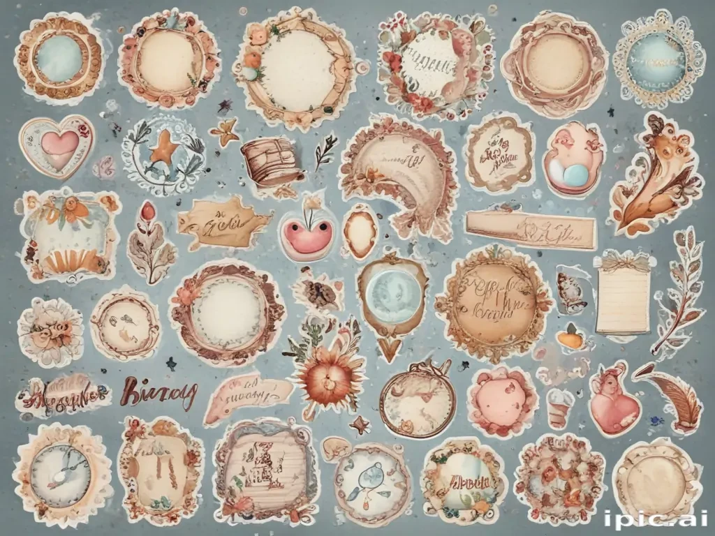 scrapbook stickers png