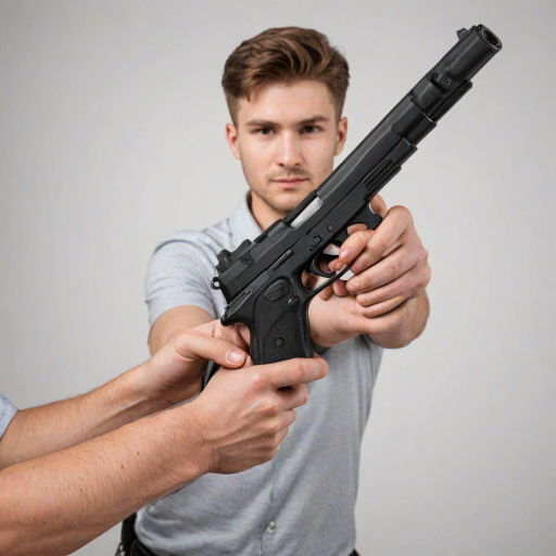 holding gun png