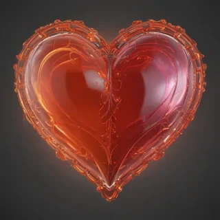 glow heart png