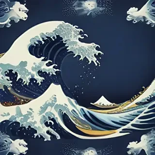 the great wave wallpaper