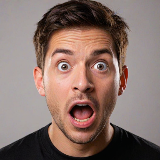 shocked face png