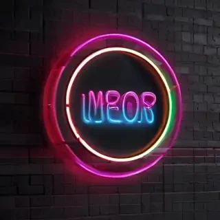 neon sign mockup