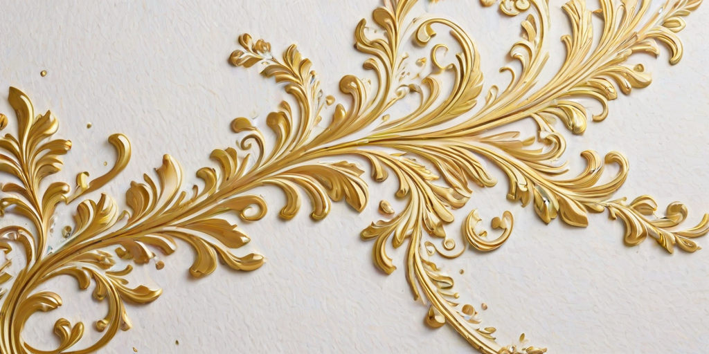 white & gold background