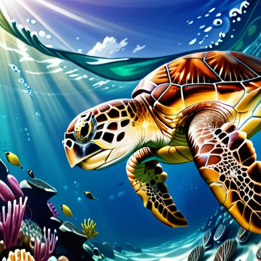 sea turtle desktop background