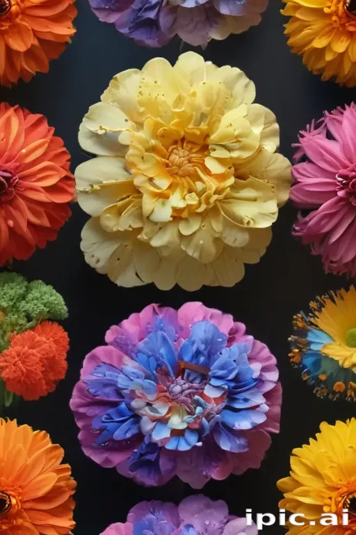 half brain half flowers