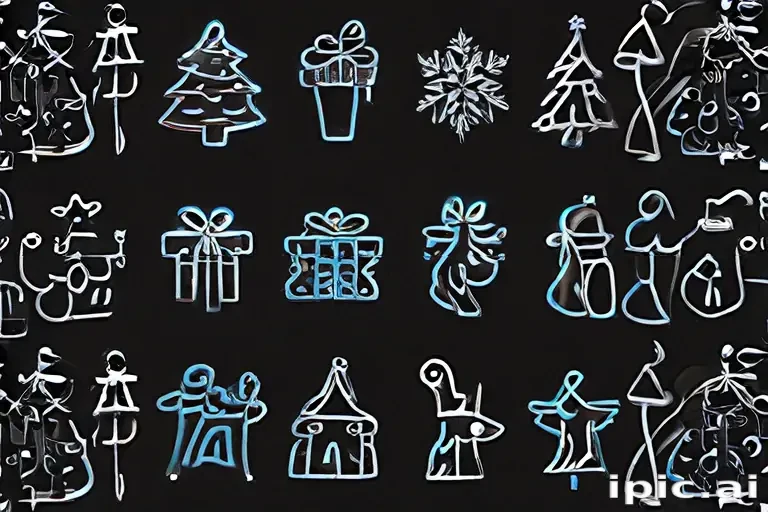 christmas outline