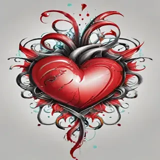 heart tattoo png
