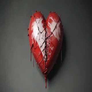 broken heart aesthetic