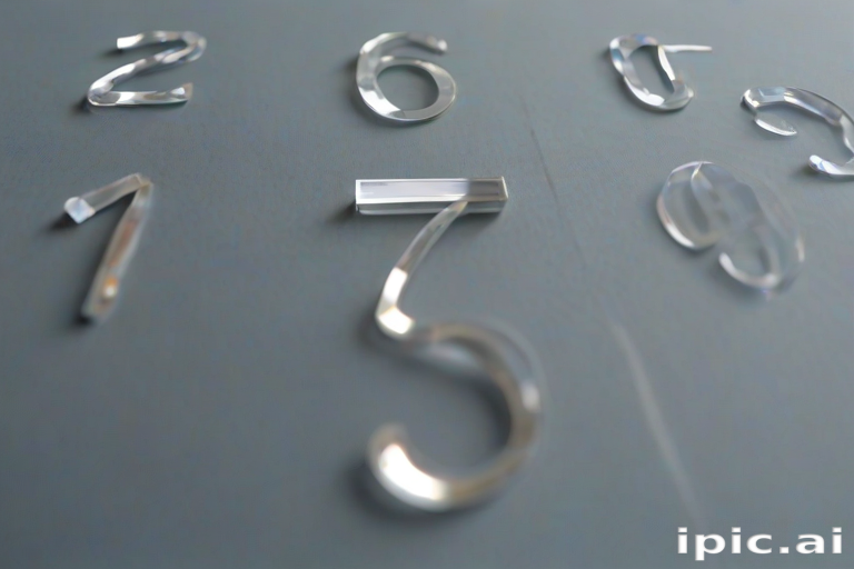 transparent numbers