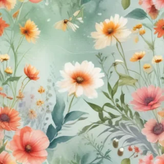 floral watercolor background