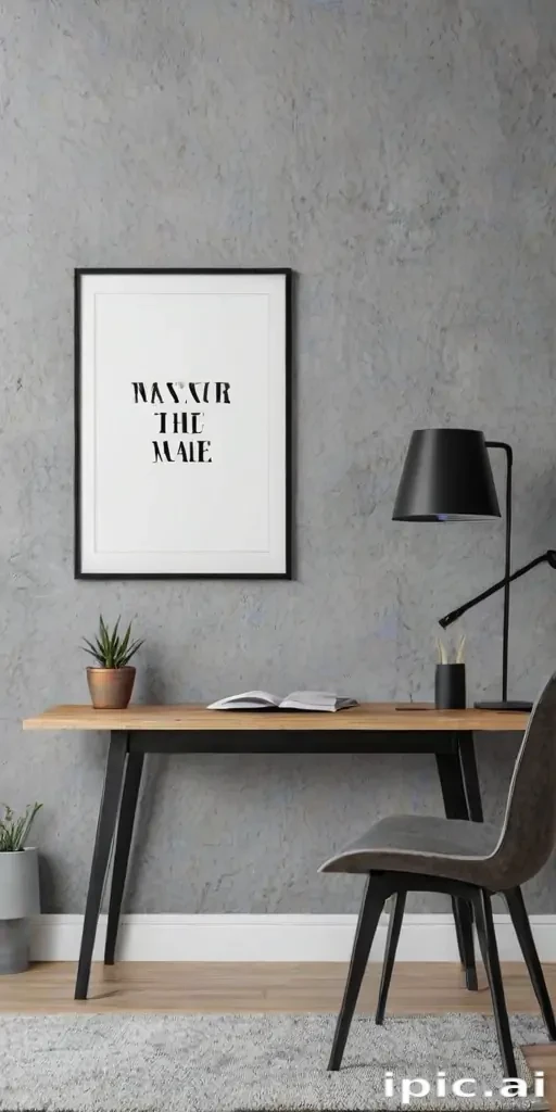 mockup wall art