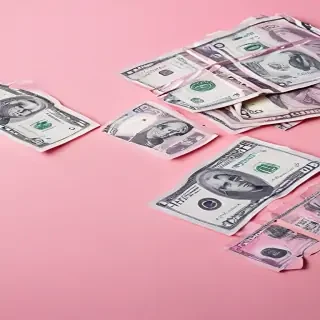 pink money background