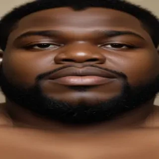 black fat man