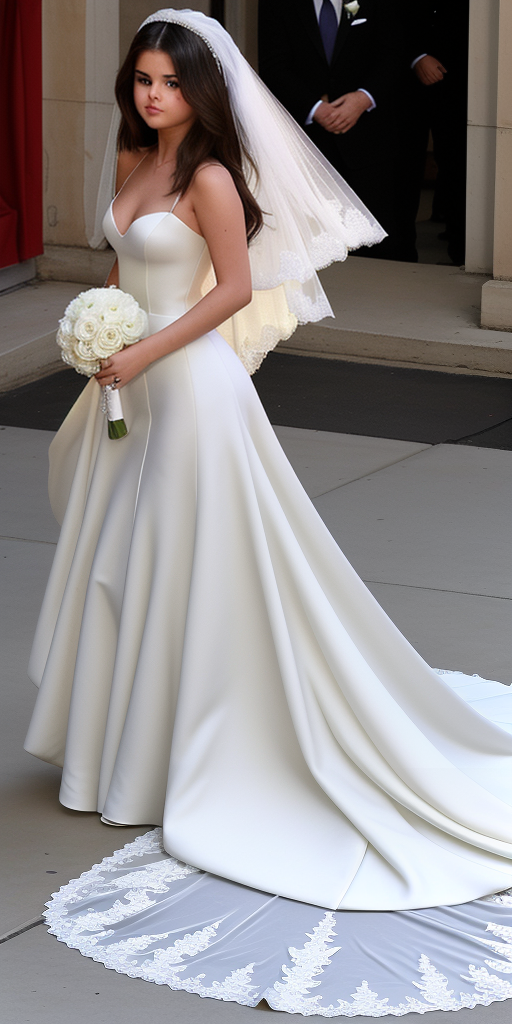 selena gomez wedding dress only murders