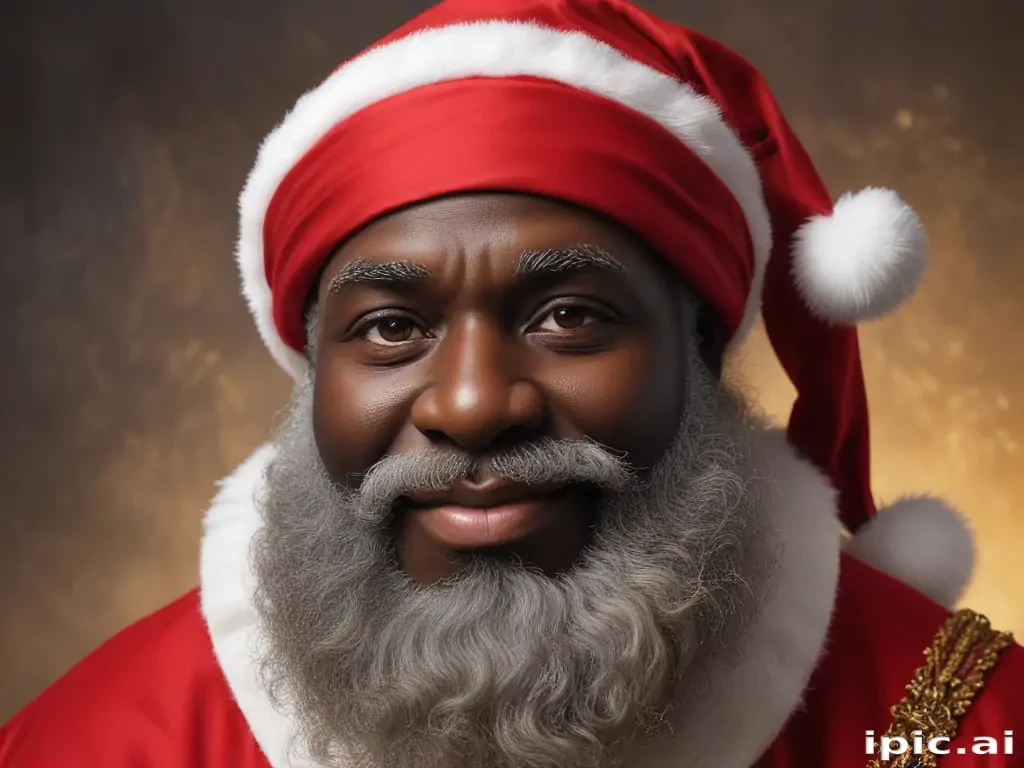 image of black santa
