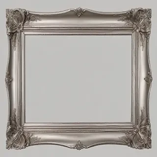 silver picture frame png