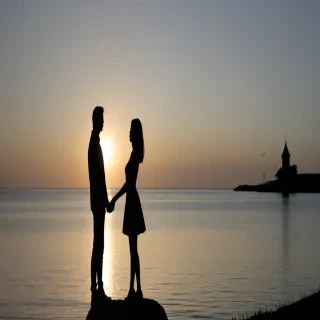 couple silhouette